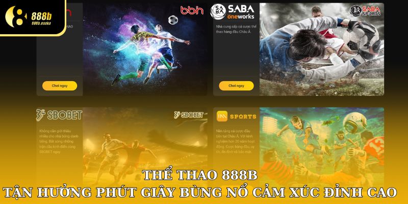 Thể thao 888B tận hưởng phút giây bùng nổ cảm xúc đỉnh cao